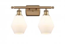  516-2W-BB-G651-6 - Cindyrella - 2 Light - 16 inch - Brushed Brass - Bath Vanity Light