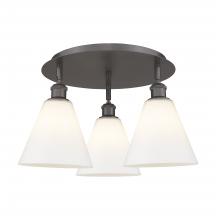  516-3C-OB-GBC-81 - Berkshire - 3 Light - 20 inch - Oil Rubbed Bronze - Flush Mount