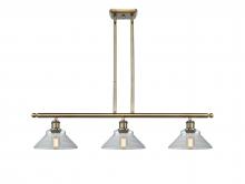  516-3I-AB-G132 - Orwell - 3 Light - 36 inch - Antique Brass - Cord hung - Island Light