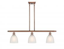  516-3I-AC-G381 - Castile - 3 Light - 36 inch - Antique Copper - Cord hung - Island Light