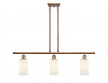  516-3I-AC-G801 - Clymer - 3 Light - 36 inch - Antique Copper - Cord hung - Island Light