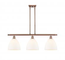  516-3I-AC-GBD-91 - Bristol - 3 Light - 36 inch - Antique Copper - Cord hung - Island Light