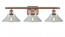  516-3W-AC-G132 - Orwell - 3 Light - 28 inch - Antique Copper - Bath Vanity Light