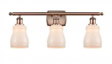  516-3W-AC-G391 - Ellery - 3 Light - 25 inch - Antique Copper - Bath Vanity Light