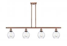  516-4I-AC-G362 - Waverly - 4 Light - 48 inch - Antique Copper - Cord hung - Island Light