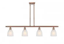  516-4I-AC-G441 - Brookfield - 4 Light - 48 inch - Antique Copper - Cord hung - Island Light