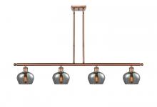  516-4I-AC-G93 - Fenton - 4 Light - 48 inch - Antique Copper - Cord hung - Island Light