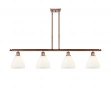  516-4I-AC-GBD-751 - Bristol - 4 Light - 48 inch - Antique Copper - Cord hung - Island Light