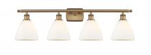  516-4W-BB-GBD-751 - Bristol - 4 Light - 38 inch - Brushed Brass - Bath Vanity Light