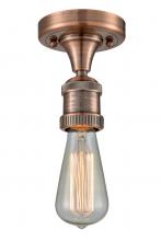  517-1C-AC-LED - Bare Bulb - 1 Light - 5 inch - Antique Copper - Semi-Flush Mount