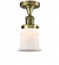  517-1CH-AB-G181S - Canton - 1 Light - 6 inch - Antique Brass - Semi-Flush Mount