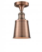  517-1CH-AC-M9 - Addison - 1 Light - 5 inch - Antique Copper - Semi-Flush Mount