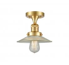  517-1CH-SG-G2-LED - Halophane - 1 Light - 9 inch - Satin Gold - Semi-Flush Mount