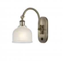  518-1W-AB-G411 - Dayton - 1 Light - 6 inch - Antique Brass - Sconce