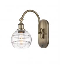  518-1W-AB-G556-6CL - Rochester - 1 Light - 6 inch - Antique Brass - Sconce