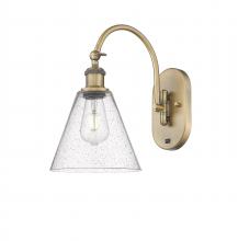 Innovations Lighting 518-1W-BB-GBC-84-LED - Berkshire - 1 Light - 8 inch - Brushed Brass - Sconce