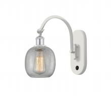  518-1W-WPC-G105 - Belfast - 1 Light - 6 inch - White Polished Chrome - Sconce