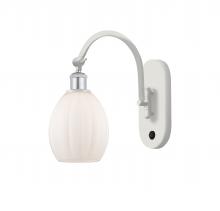  518-1W-WPC-G81-LED - Eaton - 1 Light - 6 inch - White Polished Chrome - Sconce