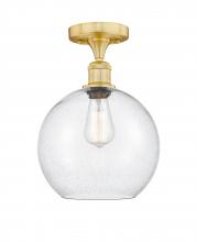 Innovations Lighting 616-1F-SG-G124-10 - Athens - 1 Light - 10 inch - Satin Gold - Semi-Flush Mount