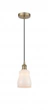  616-1P-AB-G391 - Ellery - 1 Light - 5 inch - Antique Brass - Cord hung - Mini Pendant