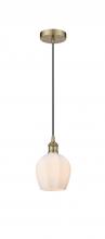  616-1P-AB-G461-6 - Norfolk - 1 Light - 6 inch - Antique Brass - Cord hung - Mini Pendant