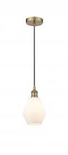  616-1P-AB-G651-6 - Cindyrella - 1 Light - 6 inch - Antique Brass - Cord hung - Mini Pendant