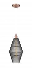 Innovations Lighting 616-1P-AC-G673-8 - Cascade - 1 Light - 8 inch - Antique Copper - Cord hung - Mini Pendant