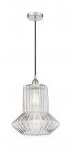 Innovations Lighting 616-1P-PN-G212-LED - Springwater - 1 Light - 12 inch - Polished Nickel - Cord hung - Mini Pendant