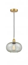 Innovations Lighting 616-1P-SG-G249-LED - Gorham - 1 Light - 10 inch - Satin Gold - Cord hung - Mini Pendant