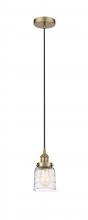  616-1PH-AB-G513 - Bell - 1 Light - 5 inch - Antique Brass - Cord hung - Mini Pendant