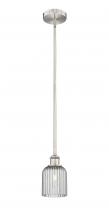  616-1S-SN-G559-5SM - Bridal Veil - 1 Light - 5 inch - Brushed Satin Nickel - Cord hung - Mini Pendant