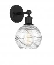  616-1W-BK-G1213-6 - Athens Deco Swirl - 1 Light - 6 inch - Matte Black - Sconce