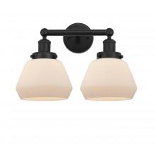  616-2W-BK-G171 - Fulton - 2 Light - 16 inch - Matte Black - Bath Vanity Light