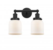  616-2W-BK-G51 - Bell - 2 Light - 14 inch - Matte Black - Bath Vanity Light