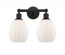  616-2W-BK-G81 - Eaton - 2 Light - 15 inch - Matte Black - Bath Vanity Light