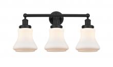  616-3W-BK-G191 - Bellmont - 3 Light - 24 inch - Matte Black - Bath Vanity Light