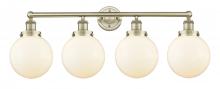 Innovations Lighting 616-4W-AB-G201-8 - Beacon - 4 Light - 35 inch - Antique Brass - Bath Vanity Light