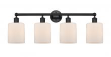  616-4W-BK-G111 - Cobbleskill - 4 Light - 32 inch - Matte Black - Bath Vanity Light