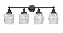  616-4W-BK-G302 - Colton - 4 Light - 33 inch - Matte Black - Bath Vanity Light