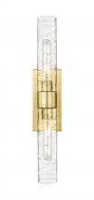  617-2W-SG-G617-11DE - Boreas - 2 Light - 24 inch - Satin Gold - Bath Vanity Light