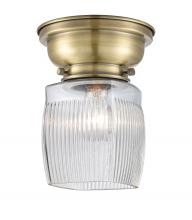  623-1F-AB-G302 - Colton - 1 Light - 6 inch - Antique Brass - Flush Mount