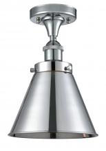  916-1C-PC-M13-PC - Appalachian - 1 Light - 7 inch - Polished Chrome - Semi-Flush Mount