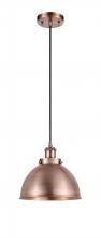 Innovations Lighting 916-1P-AC-MFD-10-AC-LED - Derby - 1 Light - 10 inch - Antique Copper - Cord hung - Mini Pendant