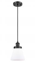  916-1P-BK-G61 - Cone - 1 Light - 6 inch - Matte Black - Cord hung - Mini Pendant