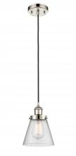 Innovations Lighting 916-1P-PN-G64 - Cone - 1 Light - 6 inch - Polished Nickel - Cord hung - Mini Pendant