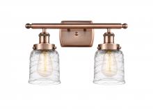  916-2W-AC-G513 - Bell - 2 Light - 16 inch - Antique Copper - Bath Vanity Light