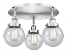 Innovations Lighting 916-3C-SN-G204-6 - Beacon - 3 Light - 18 inch - Satin Nickel - Flush Mount