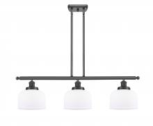  916-3I-BK-G71 - Bell - 3 Light - 36 inch - Matte Black - Stem Hung - Island Light