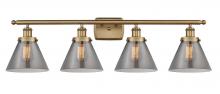 Innovations Lighting 916-4W-BB-G43 - Cone - 4 Light - 38 inch - Brushed Brass - Bath Vanity Light