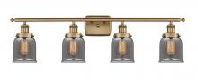 Innovations Lighting 916-4W-BB-G53 - Bell - 4 Light - 36 inch - Brushed Brass - Bath Vanity Light